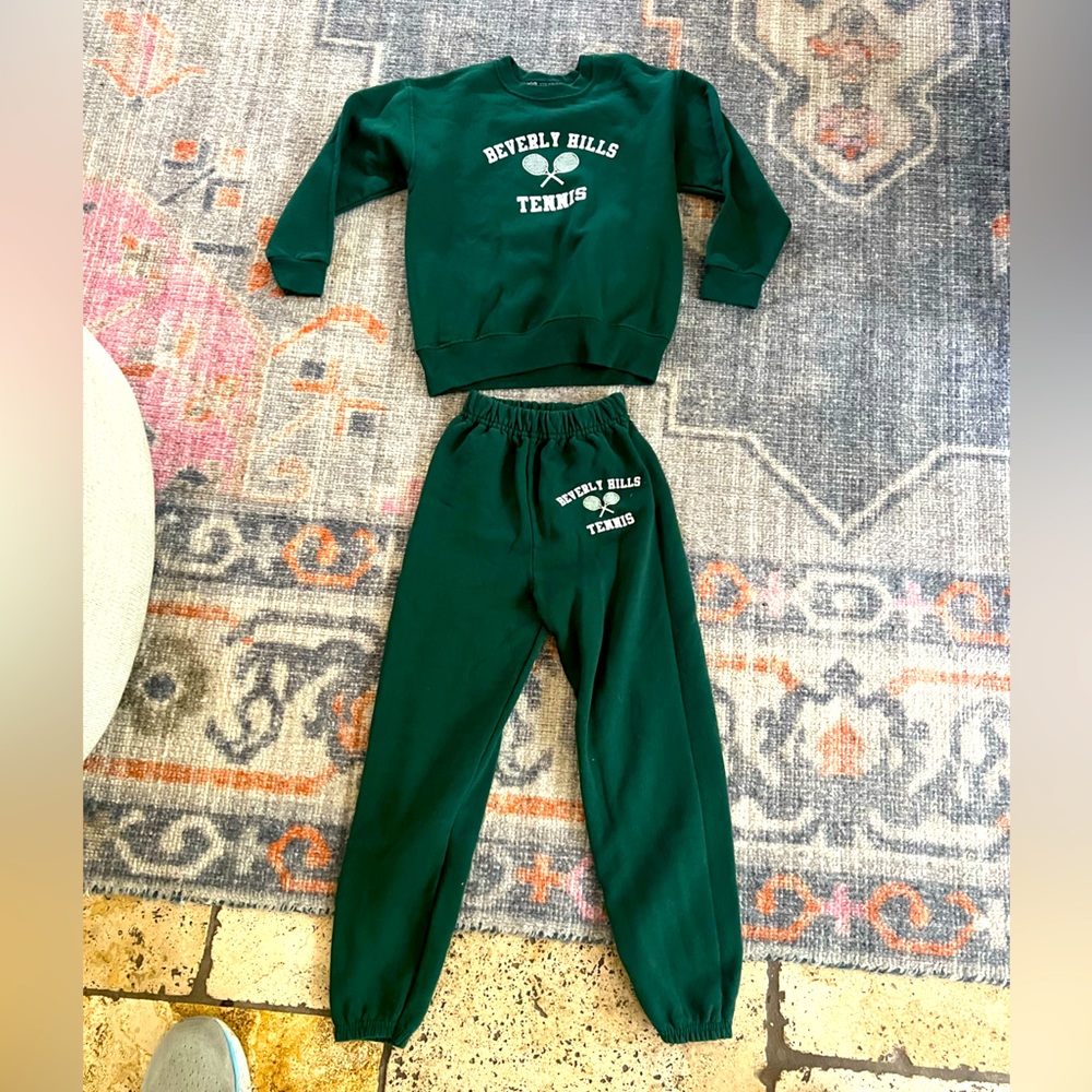 Kitson trendy John Eshaya Beverly Hills, tennis, sweatsuit Small